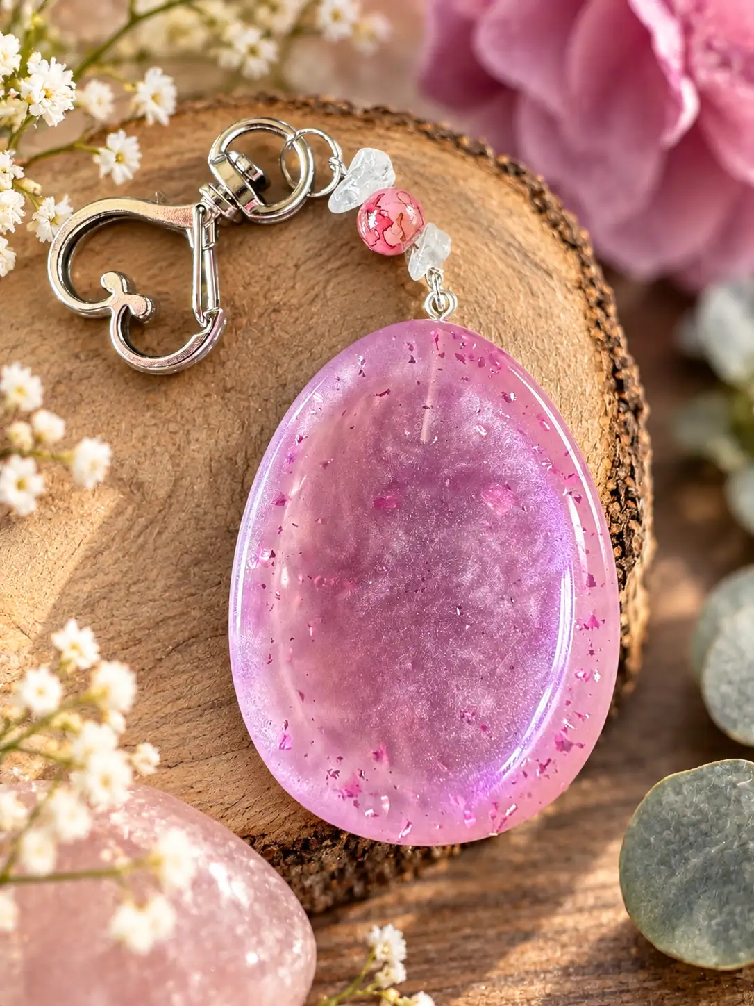 Douce parenthèse nuances de vieux rose & paillettes légères