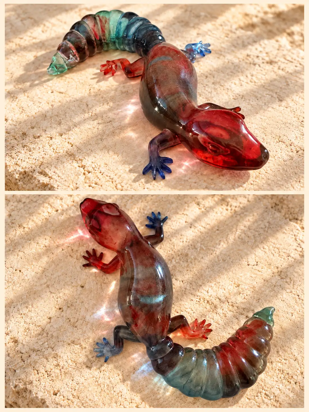 Pedro nuances rouges & bleues