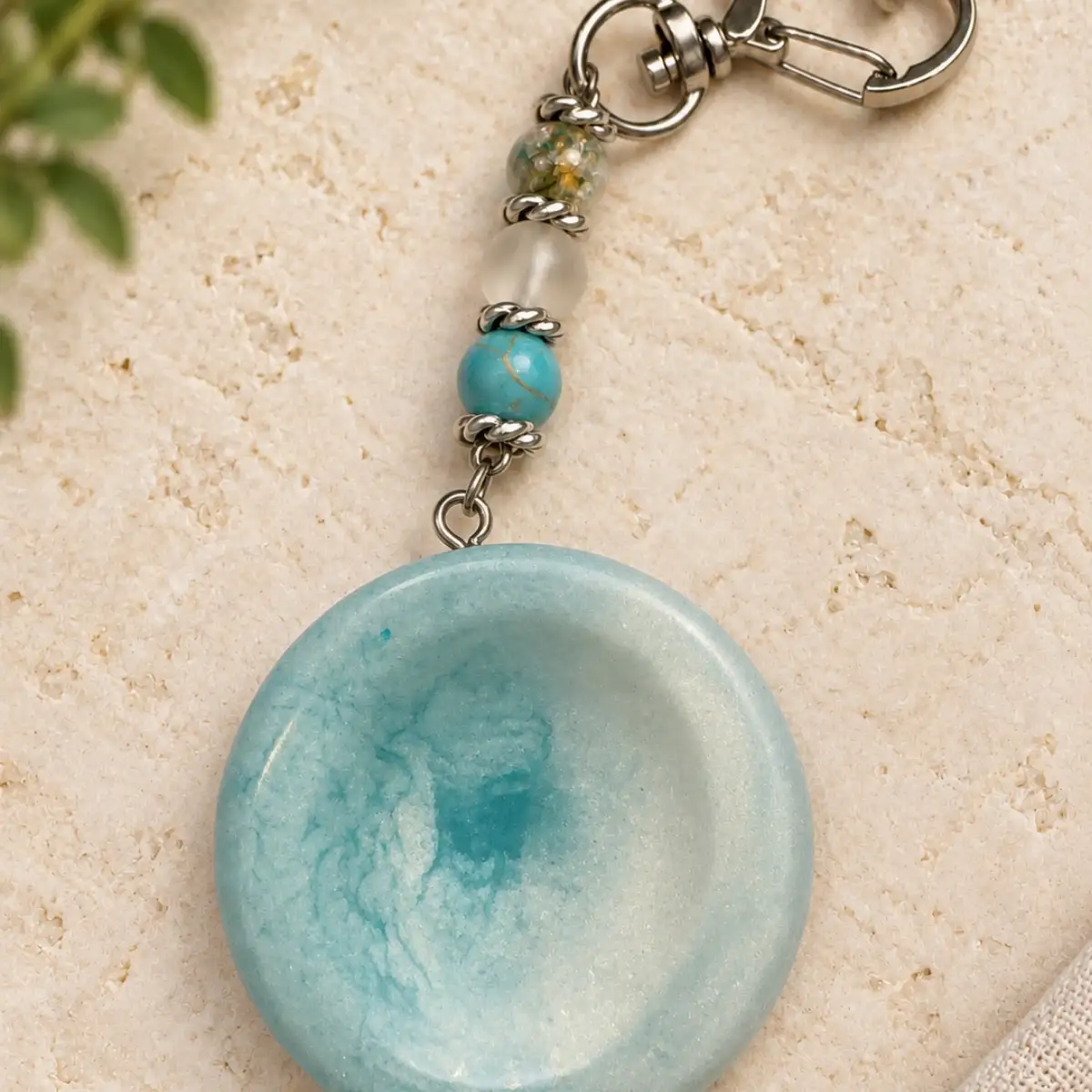 Bulle de quiétude aux nuances turquoise et nacré