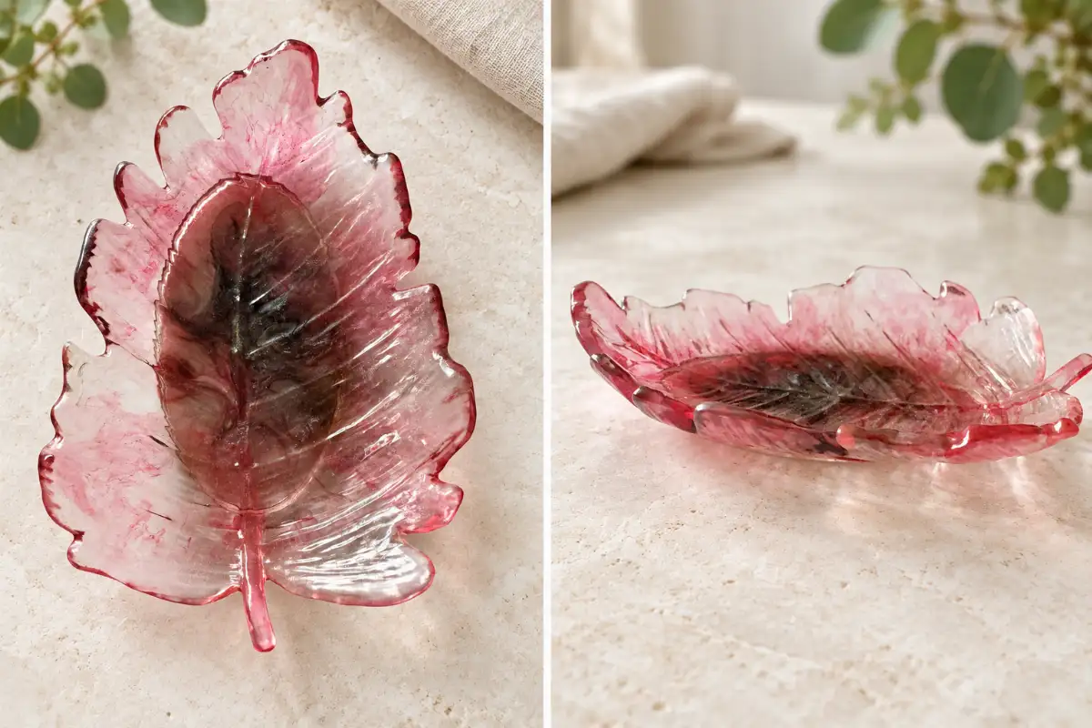 Murmure de feuille aux nuances rosé